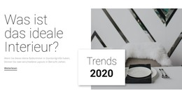 Ideales Interieur - Einfache HTML-Vorlage