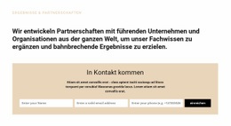 Überschrift Und Form - HTML5-Zielseite