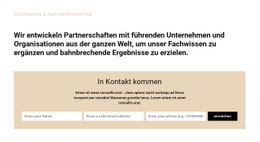 Premium-Website-Design Für Überschrift Und Form