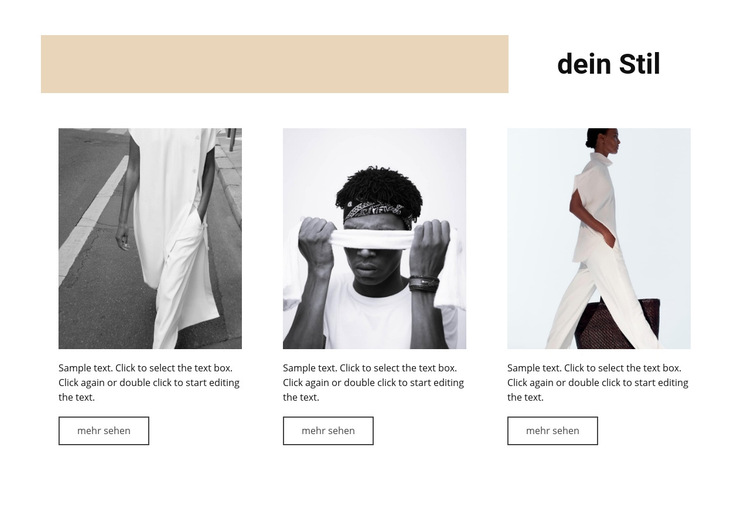 Dein Stil Website-Vorlage