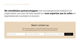 Rubriek En Vorm - HTML-Sjablooncode