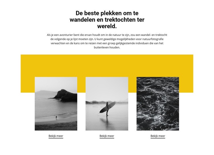 De beste plekken ter wereld HTML5-sjabloon