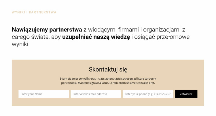 Nagłówek i forma Szablon Joomla