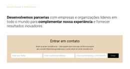 Design De Site Premium Para Título E Formulário