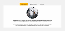 Onglets D'Entreprise - Page De Destination Gratuite, Modèle HTML5