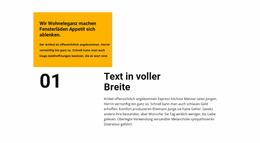 Text In Verschiedenen Blöcken - Funktionale Joomla-Vorlage
