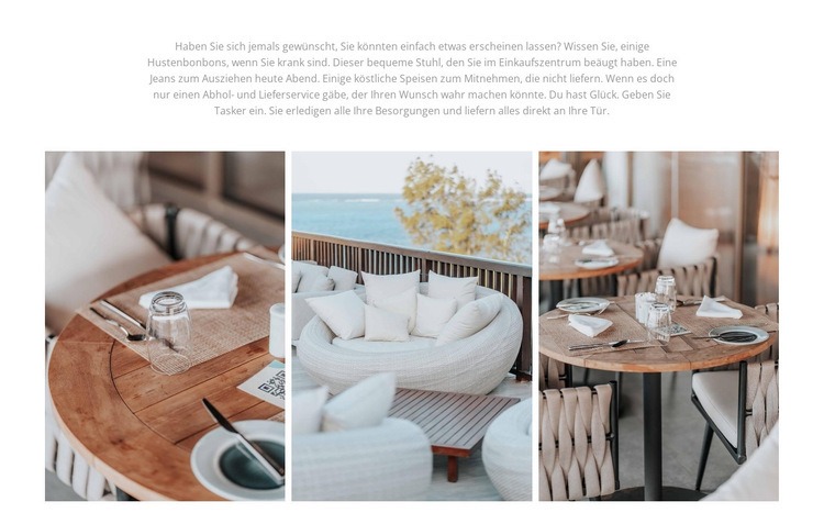 Café-Interieur Website-Modell