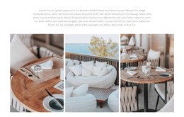 Café-Interieur - Kostenlose HTML5-Theme-Vorlagen