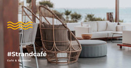 Strandcafé - Bestes Website-Vorlagendesign