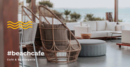 Site Web HTML Pour Café De Plage