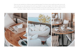 Web Page For Cafe Interior