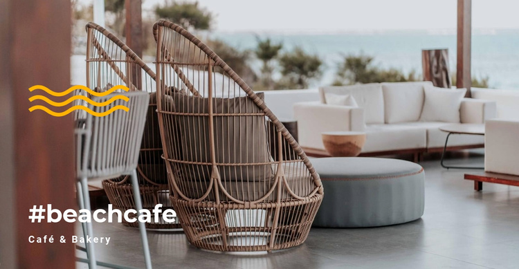 Beach cafe Joomla Template