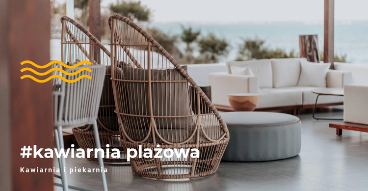 Kawiarnia na plaży Motyw WordPress