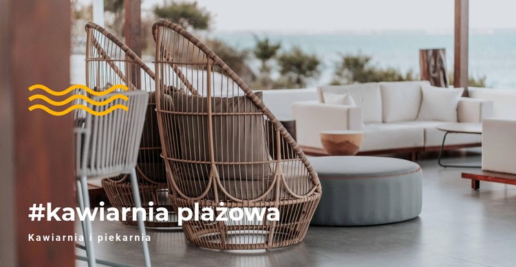 Kawiarnia na plaży Szablon CSS