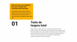 Texto Em Blocos Diferentes - Construtor De Sites