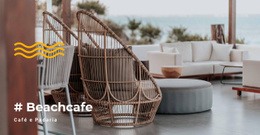 Design De Site Incrível Para Café De Praia