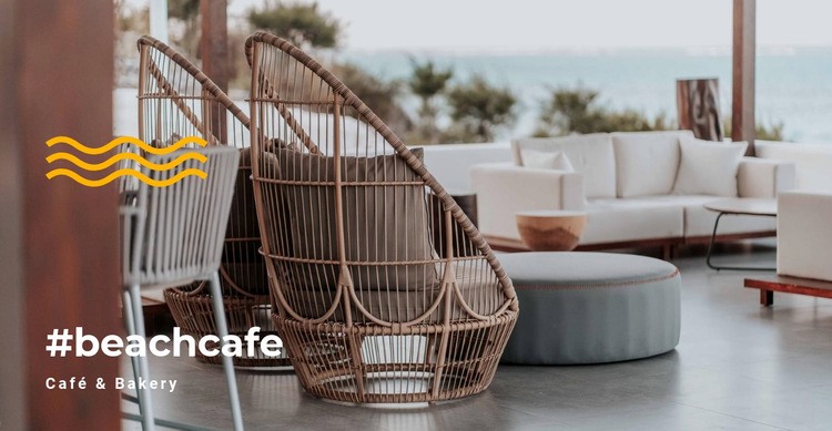 Beach cafe Webflow Template Alternative