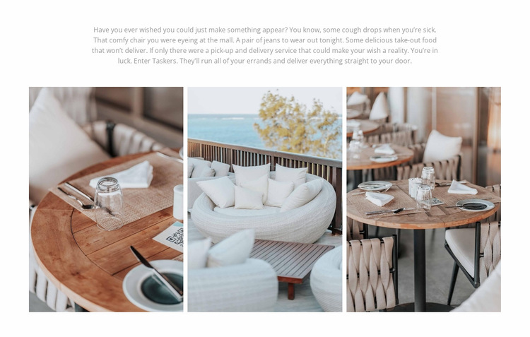 Cafe interior Website Builder Templates