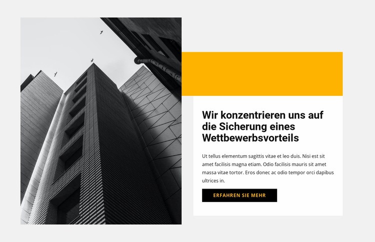 Große Architekten Website-Modell