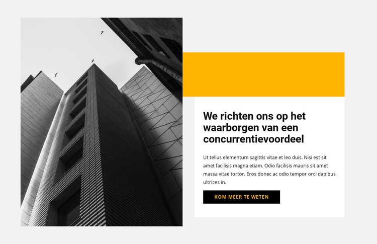 Hoge architecten CSS-sjabloon