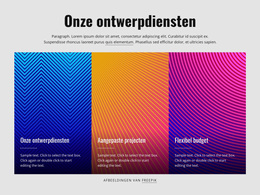 Onze Ontwerpdiensten - Aangepast WordPress-Thema