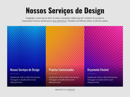 Web Design Para Nossos Serviços De Design