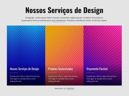 Nossos Serviços De Design Modelo Responsivo HTML5