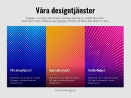 Våra Designtjänster - Nedladdning Av Webbplatsmall