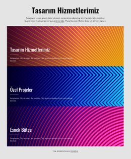 Özel Projeler Için Ücretsiz Çevrimiçi Şablon