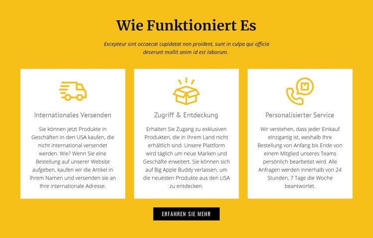 Schritt für Schritt HTML-Vorlage