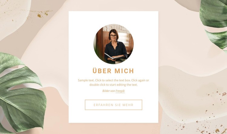 Über mich in der Gruppe Website design