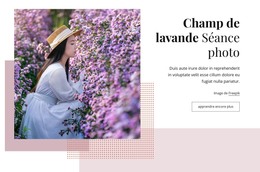 Séance Photo Champ De Lavande – Téléchargement Du Modèle HTML