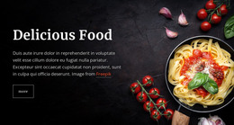 Italian Pasta Dishes - Modern Web Template