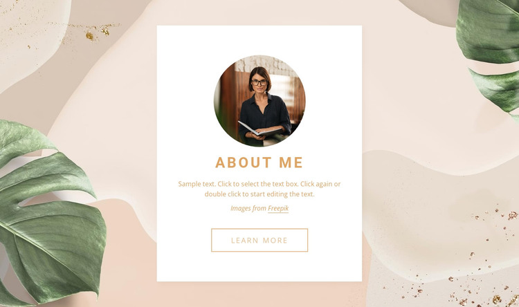 About me in group HTML Template