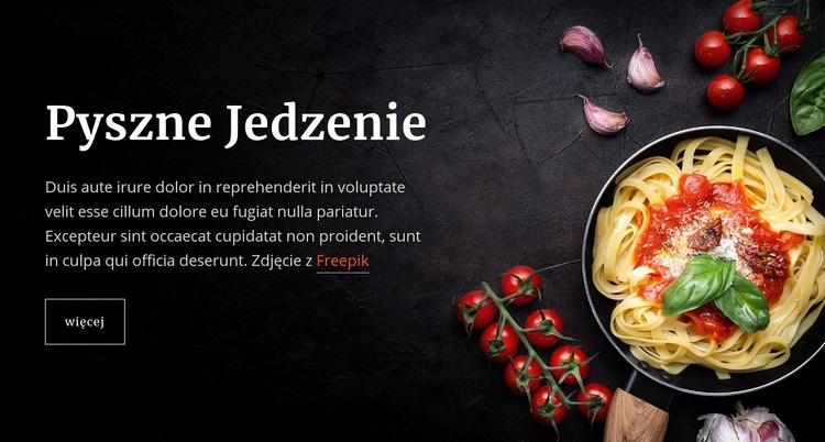 Włoskie dania z makaronu Szablony do tworzenia witryn internetowych