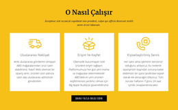 Adım Adım Süreçler - Ücretsiz HTML Şablonu