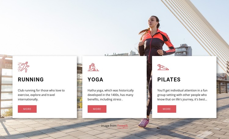 Personalized workouts CSS Template