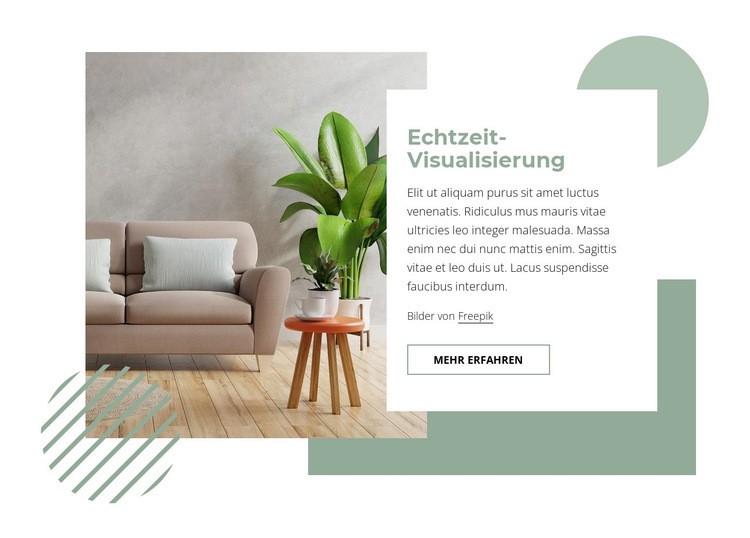 Echtzeit-Visualisierung Website design