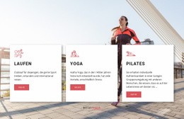 Kostenloses Website-Modell Für Personalisierte Workouts