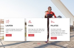 Personalisierte Workouts - Benutzerdefinierte Zielseite