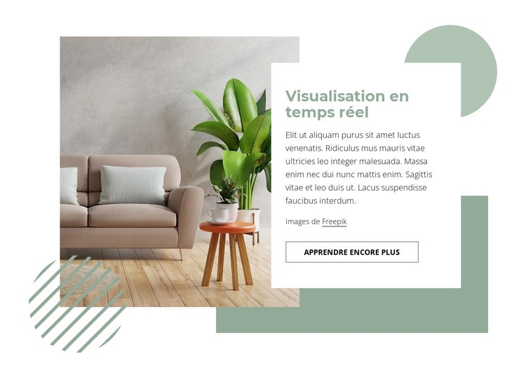 Visualisation en temps réel Modèles de constructeur de sites Web