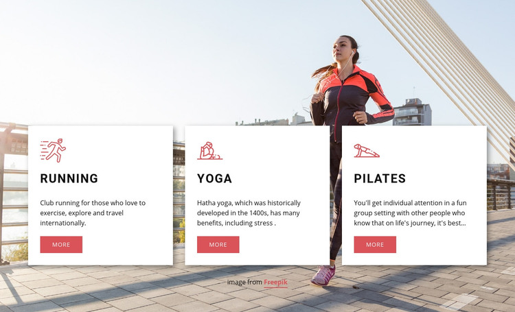 Personalized workouts Homepage Design