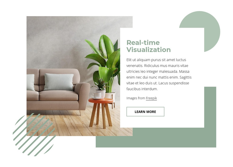 Real-time visualization HTML Template