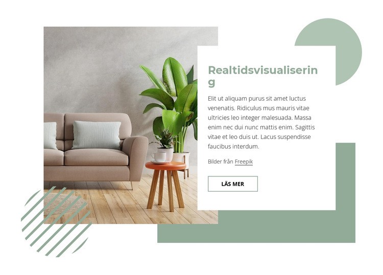 Realtidsvisualisering Hemsidedesign