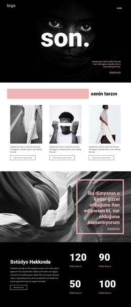 Sanat Stillerini Mükemmelleştirmek - Basit Tek Sayfalık Şablon