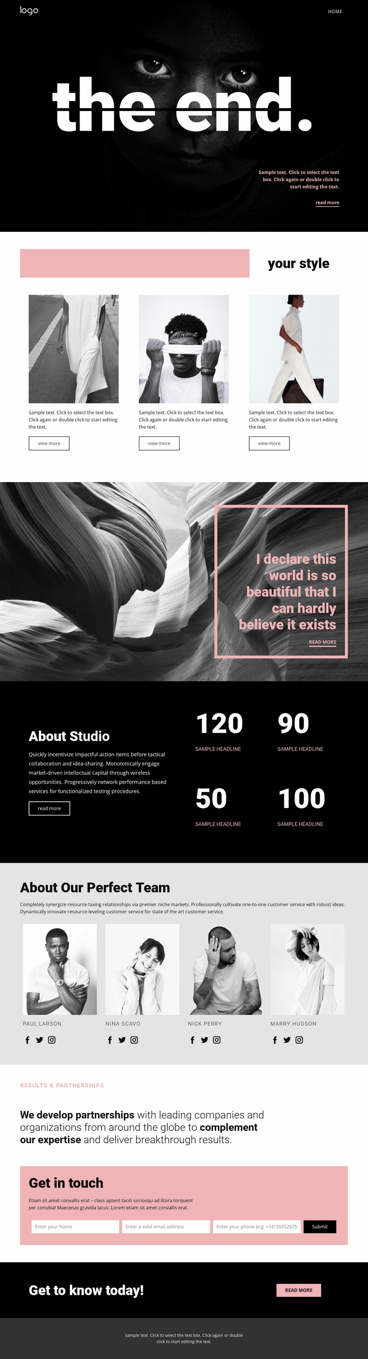 Perfecting styles of art Website Builder Templates