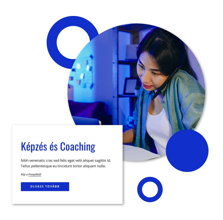 Edzés és coaching Weboldal sablon