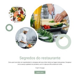 Segredos De Restaurante - Melhor Modelo De Uma Página