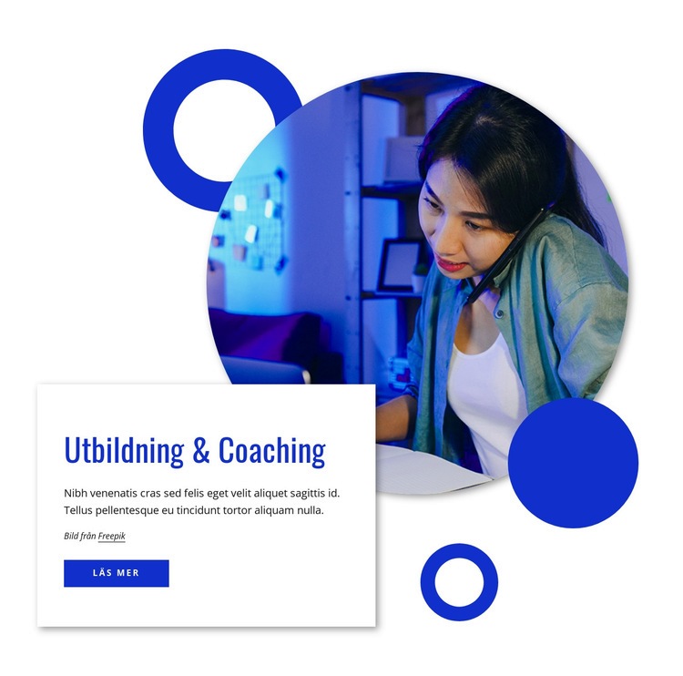 Utbildning och coachning CSS -mall