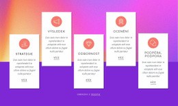 Features With Colored Background – Responzivní HTML5 Šablona